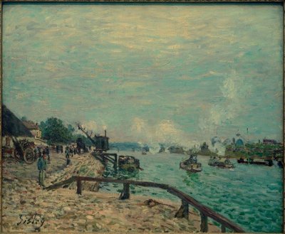 グルネルのセーヌ川 作： Alfred Sisley